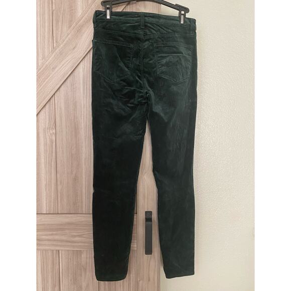 NWT L’AGENCE piper high rise skinny in Evergreen velvet size 25 - Picture 6 of 8